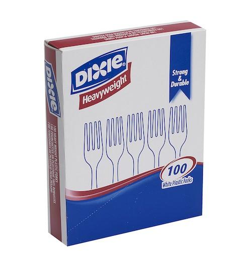Dixie® Fork PS White Heavyweight 100/Box