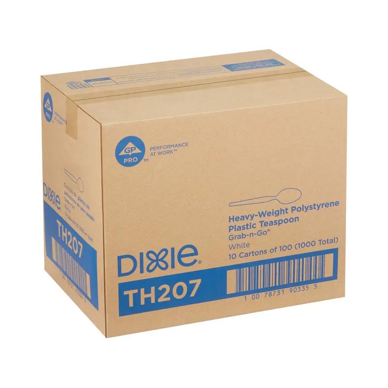 Dixie® Grab-N-Go® Teaspoon PP White Heavyweight 100/Box