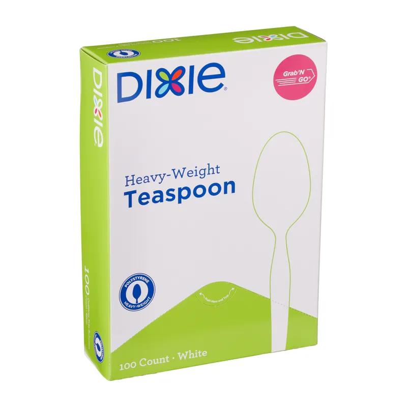 Dixie® Grab-N-Go® Teaspoon PP White Heavyweight 100/Box