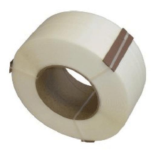 Strapping 0.35IN X12900FT White 300# MG 8X8 Core 1/Each