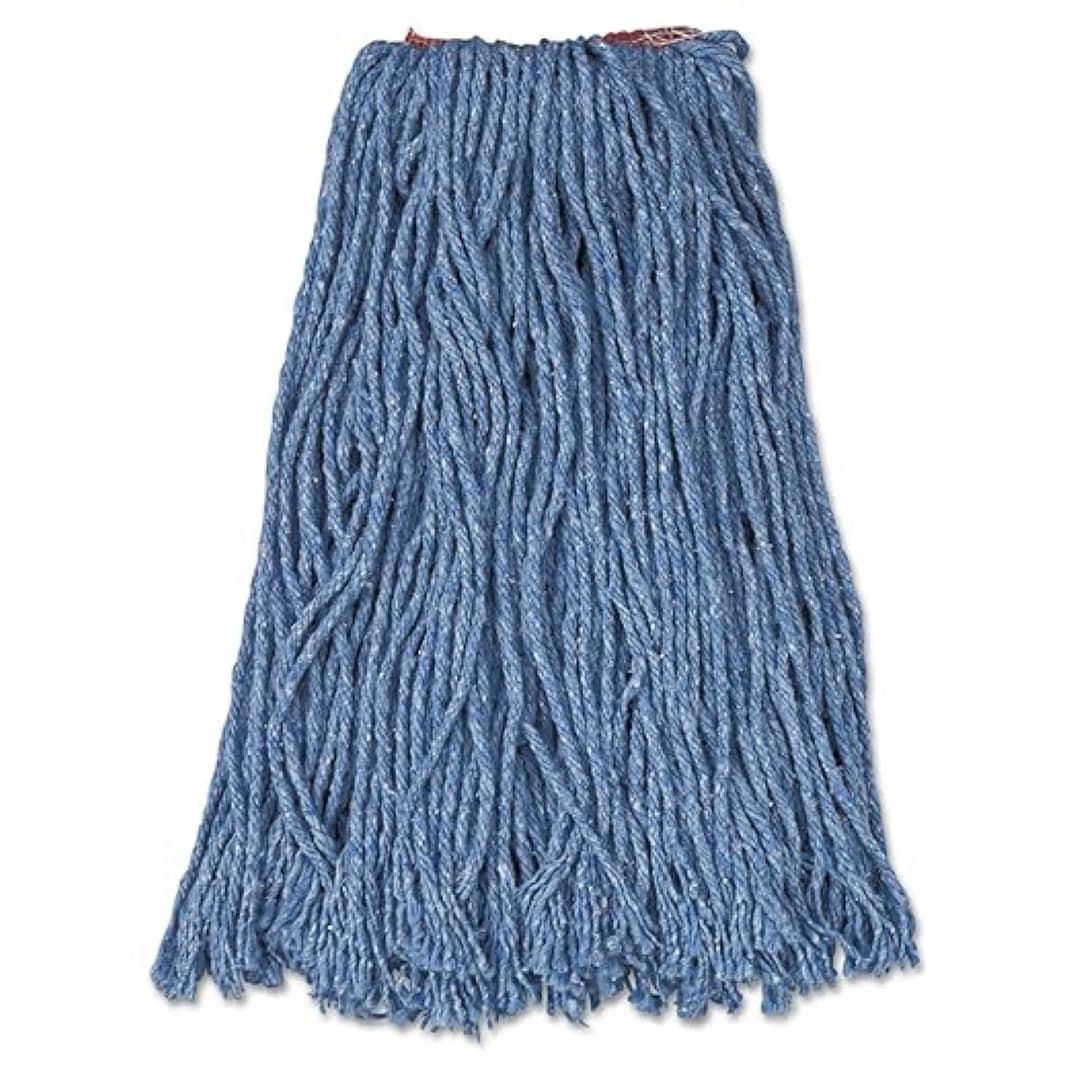 Mop Head 16 OZ Blue Cut End Premium Blend 1IN Narrow Headband 1/Each
