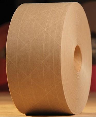 Gum Tape 70MM X450FT Black Reinforced Water Activated 10/Case