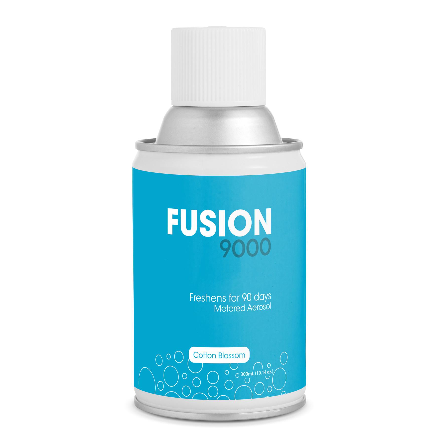Fusion 9000 Refills Cotton Blossom Aerosol 90-Day Air Care System Metered 4/Case