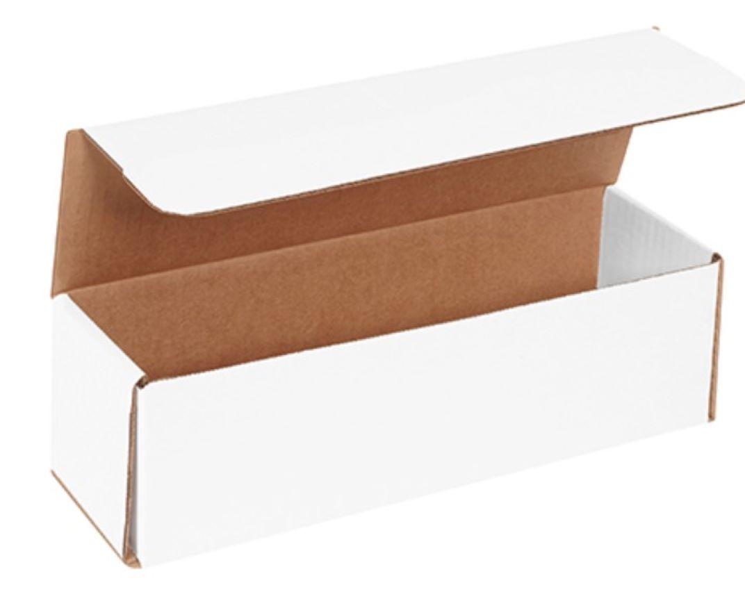 Mailer 11.5X3.5X3.5 IN White Corrugated Cardboard DC 50 Count/Bundle