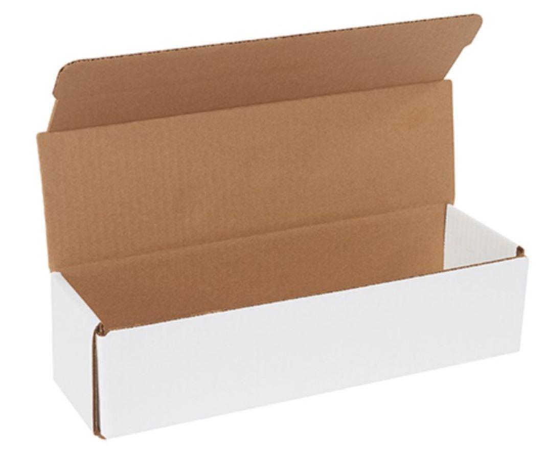 Mailer 12X3.5X3 IN White Corrugated Cardboard 50 Count/Bundle