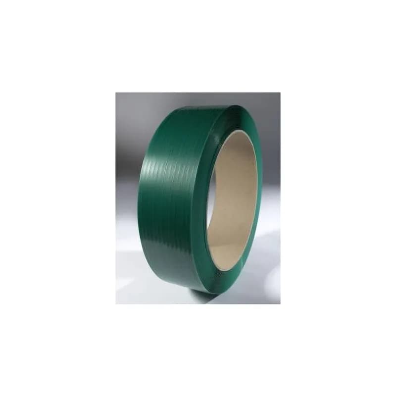 Strapping 0.625IN X4000FT Green Polyester 1600# With 0.04 IN Core Diameter Smooth 16X6 Core 1/Each