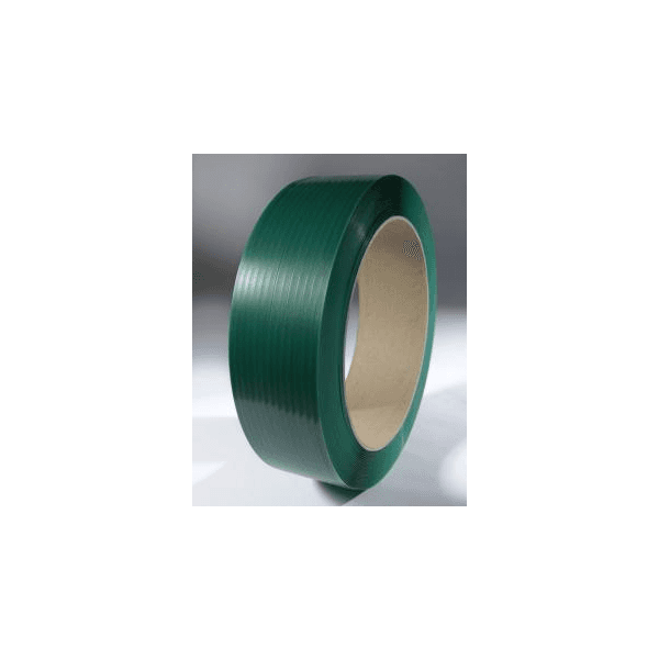 Strapping 0.625IN X4000FT Green Polyester With 0.35 IN Core Diameter Embossed 16X6 Core 1/Each