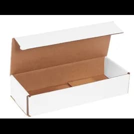 Mailer 10X4X2 IN White Corrugated Cardboard 50 Count/Bundle