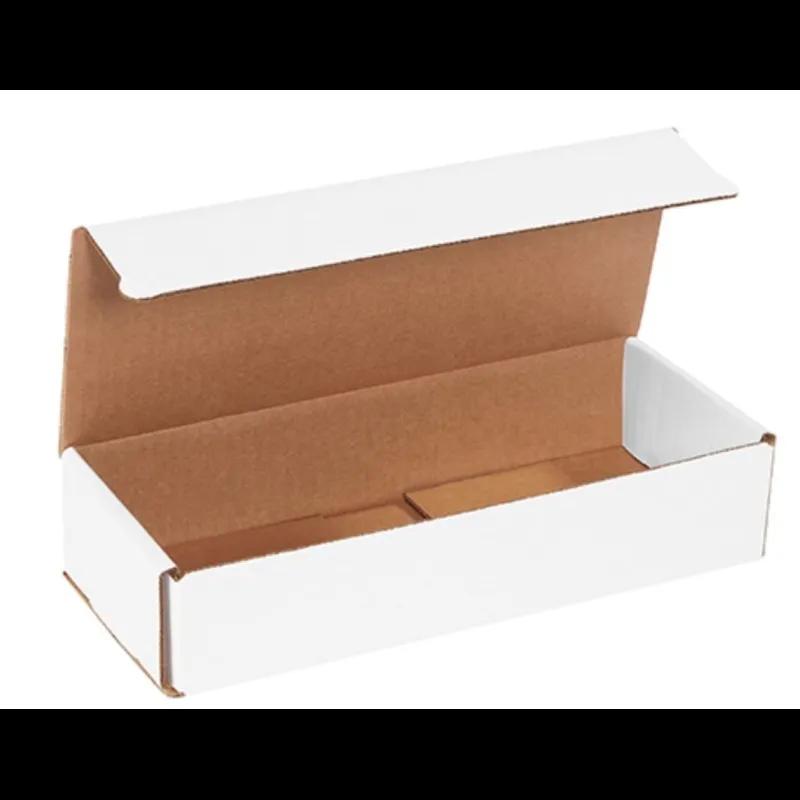 Mailer 10X4X2 IN White Corrugated Cardboard 50 Count/Bundle