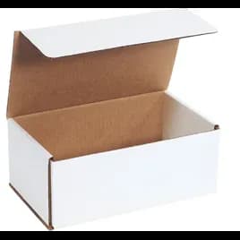 Mailer 10X6X4 IN White Corrugated Cardboard 50 Count/Bundle