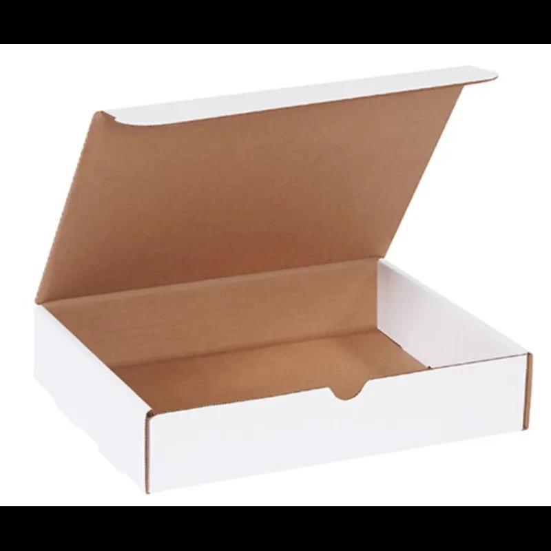 Mailer 11.125X8.75X2.3125 IN White Corrugated Cardboard 50 Count/Bundle
