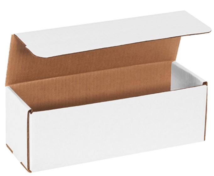 Mailer 12X4X4 IN White Corrugated Cardboard 50 Count/Bundle