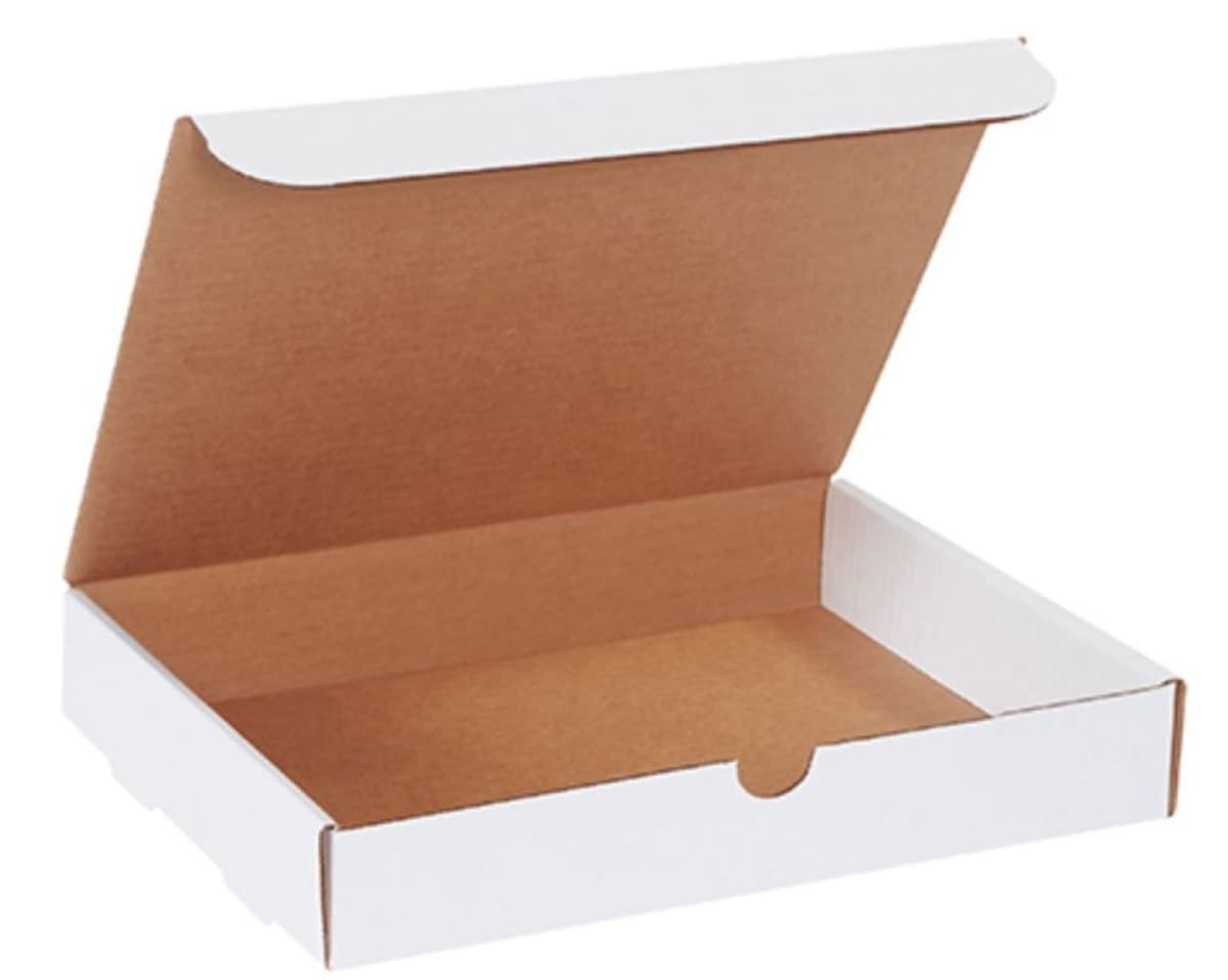 Literature Mailer 12.125X9.25X2 IN White Corrugated Cardboard 50 Count/Bundle