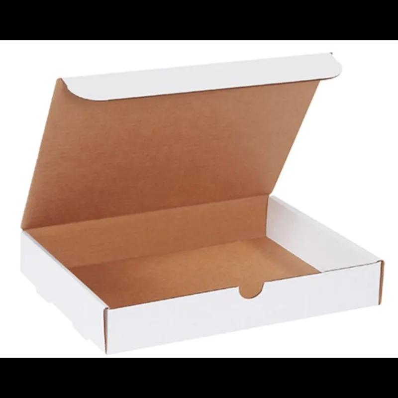 Literature Mailer 12.125X9.25X2 IN White Corrugated Cardboard 50 Count/Bundle
