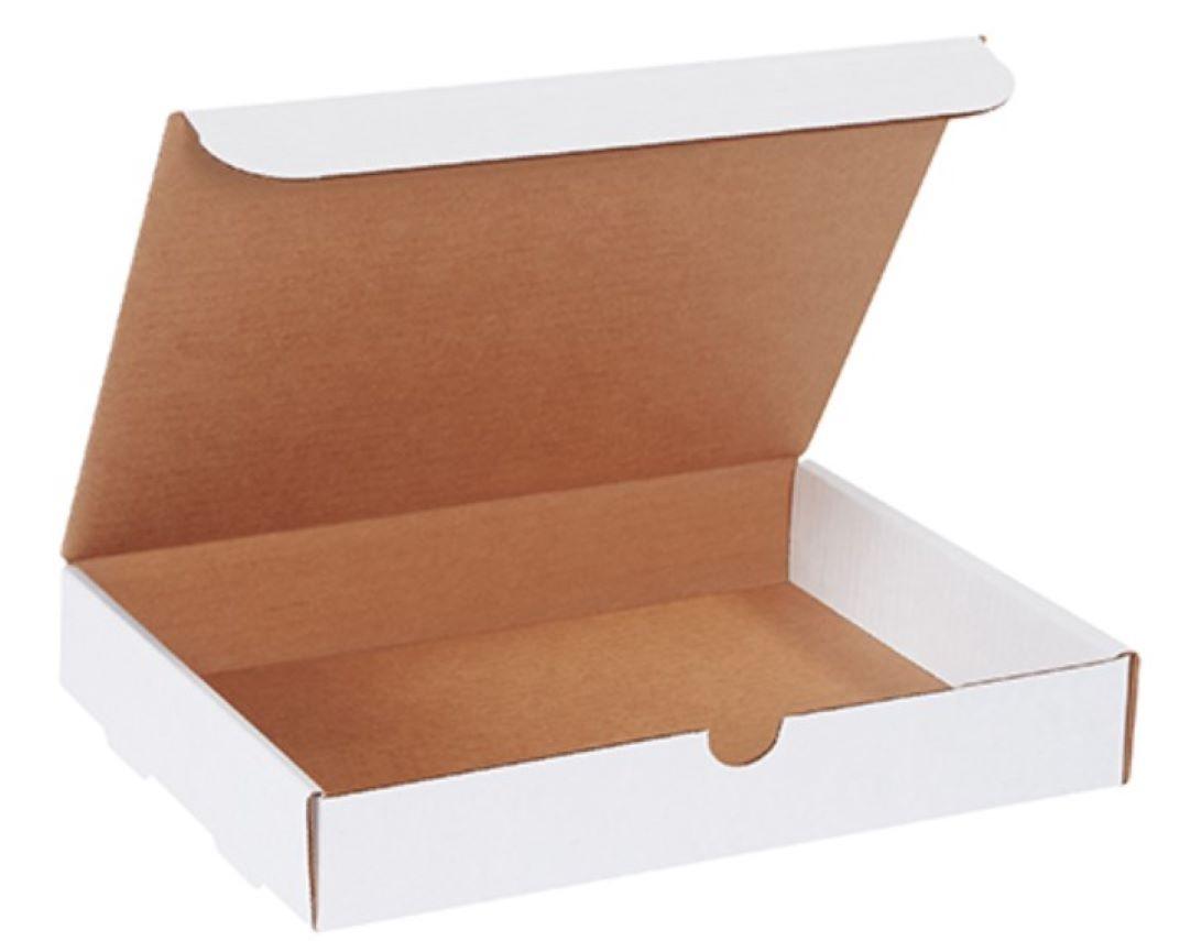 Literature Mailer 12.125X9.25X2 IN White Corrugated Cardboard 50 Count/Bundle