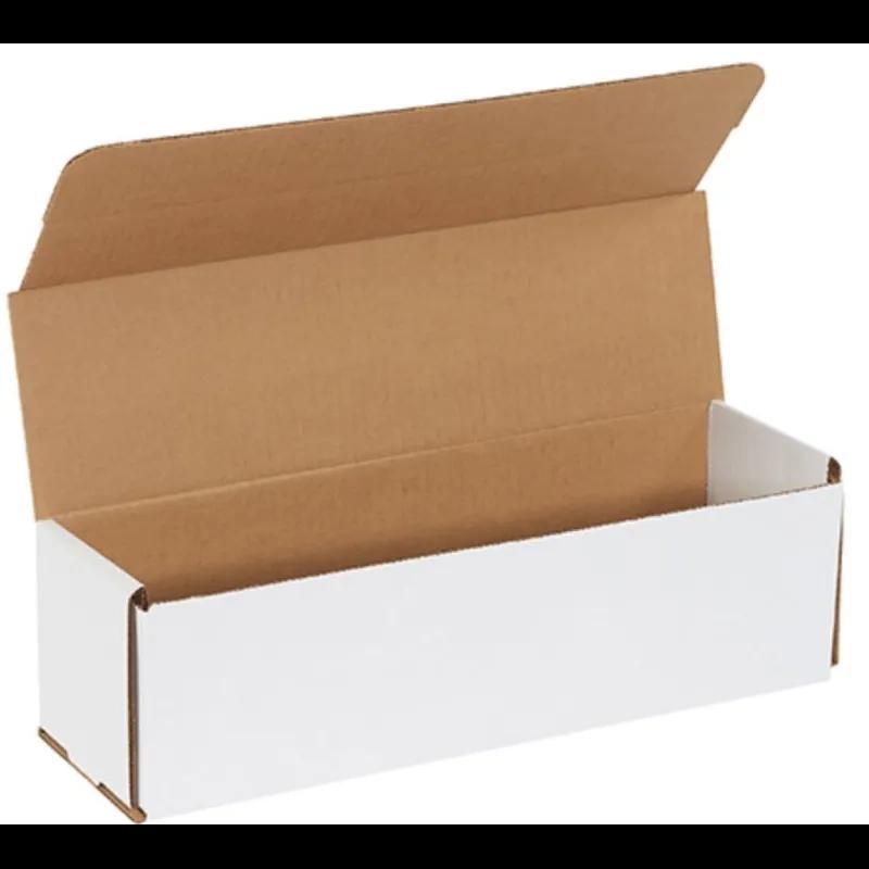 Mailer 14X4X4 IN White Corrugated Cardboard 50 Count/Bundle