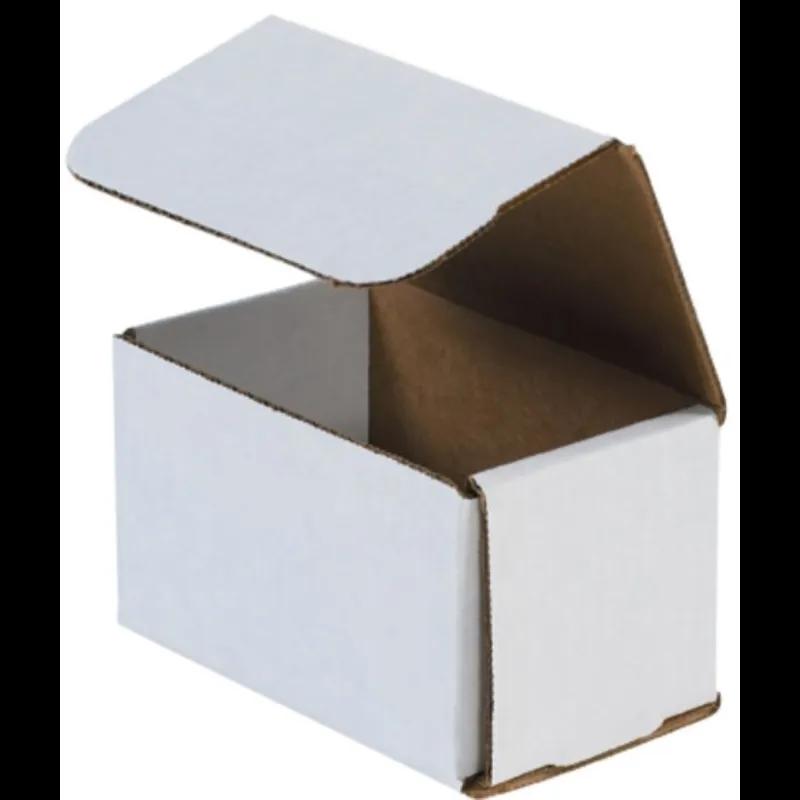 Mailer 5X3X3 IN White Corrugated Cardboard 50 Count/Bundle