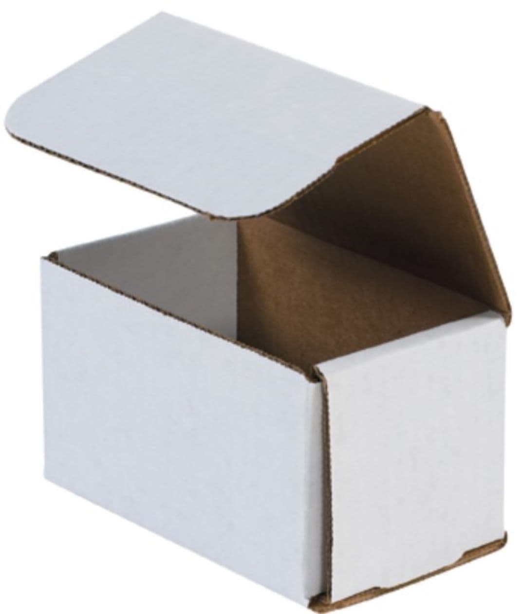 Mailer 5X3X3 IN White Corrugated Cardboard 50 Count/Bundle