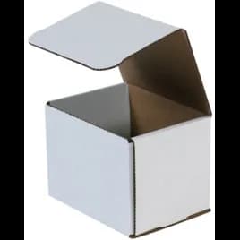 Mailer 5X4X4 IN White Corrugated Cardboard 50 Count/Bundle
