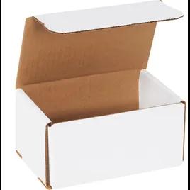 Mailer 6X4X3 IN White Corrugated Cardboard 50 Count/Bundle