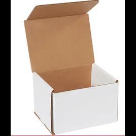 Mailer 6X5X4 IN White Corrugated Cardboard 50 Count/Bundle
