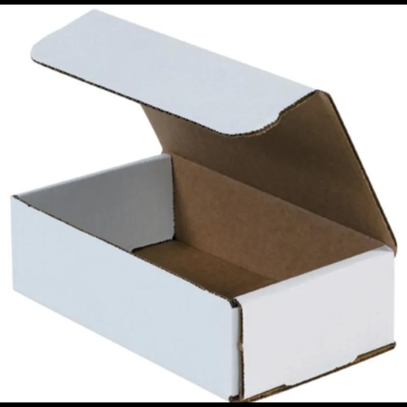 Mailer 7X4X2 IN White Corrugated Cardboard 50 Count/Bundle