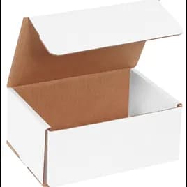 Mailer 7.125X5X3 IN White Corrugated Cardboard 50 Count/Bundle