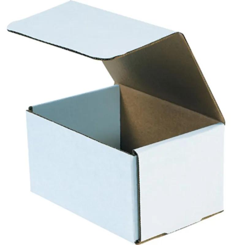 Mailer 7X5X4 IN White Corrugated Cardboard 50 Count/Bundle