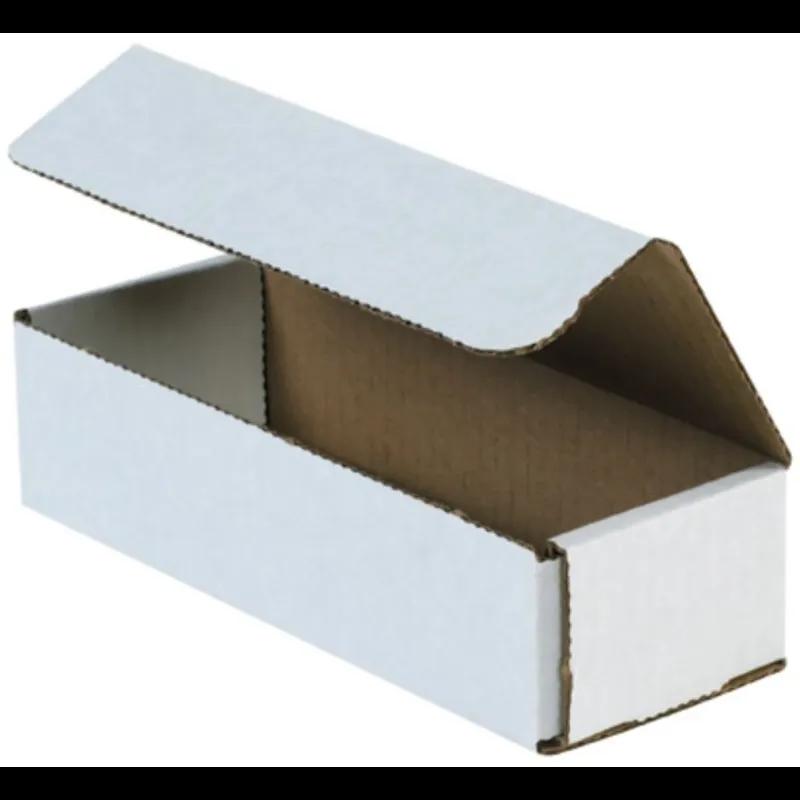 Mailer 8X3X2 IN White Corrugated Cardboard 50 Count/Bundle