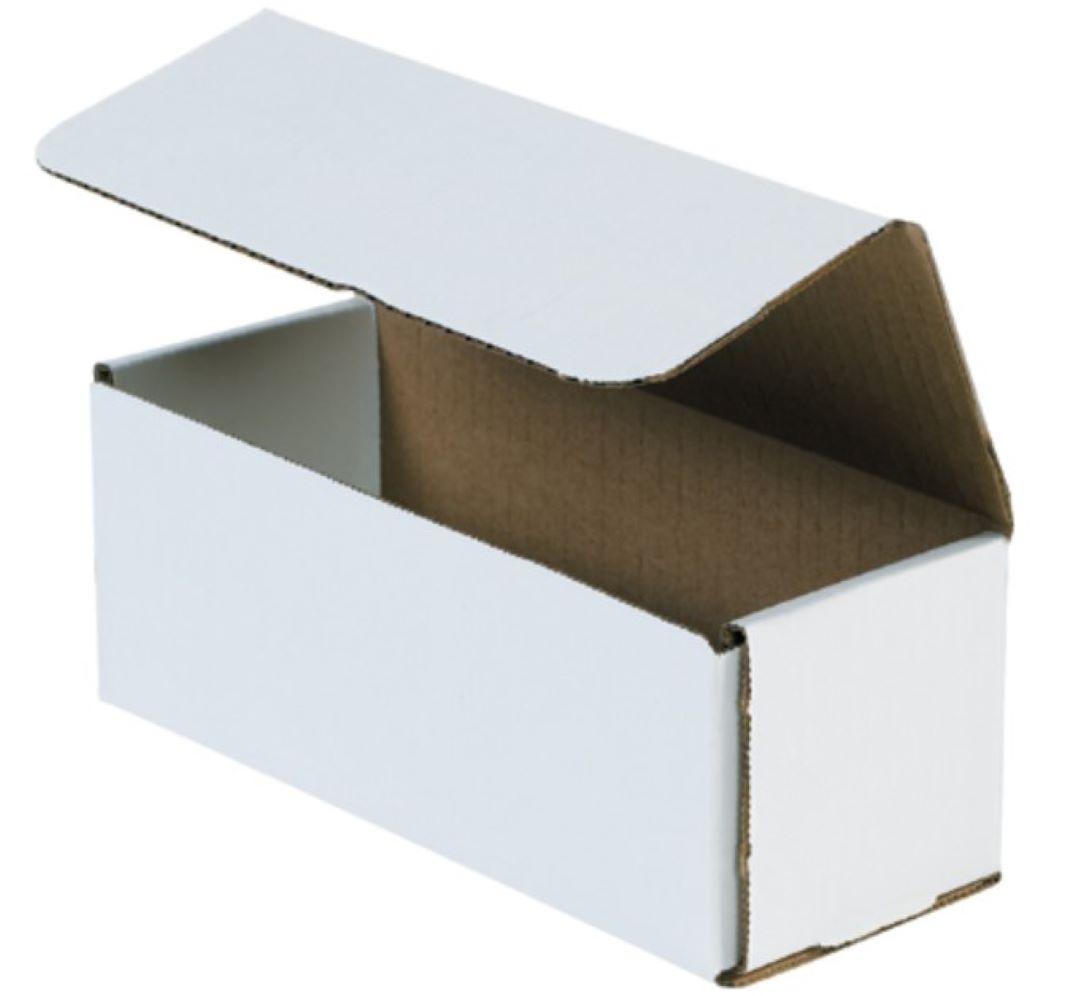 Mailer 8X3X3 IN White Corrugated Cardboard 50 Count/Bundle