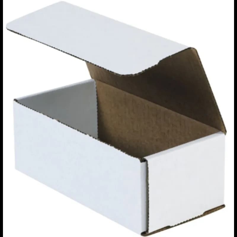 Mailer 8X4X3 IN White Corrugated Cardboard 50 Count/Bundle