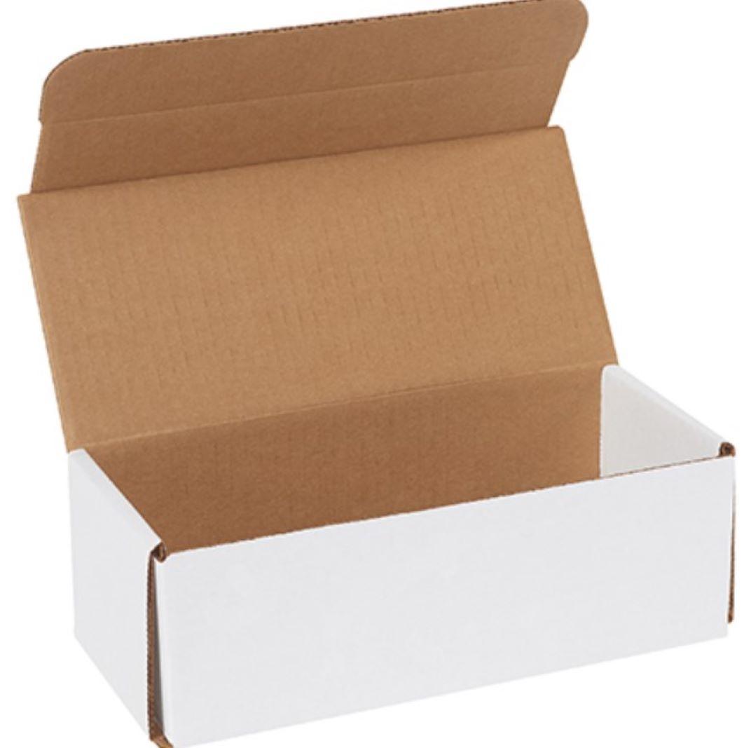 Mailer 9X4X3 IN White Corrugated Cardboard 50 Count/Bundle