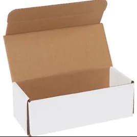 Mailer 9X4X3 IN White Corrugated Cardboard 50 Count/Bundle