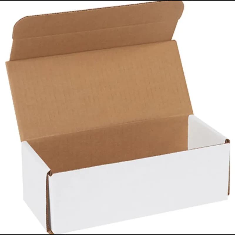 Mailer 9X4X3 IN White Corrugated Cardboard 50 Count/Bundle