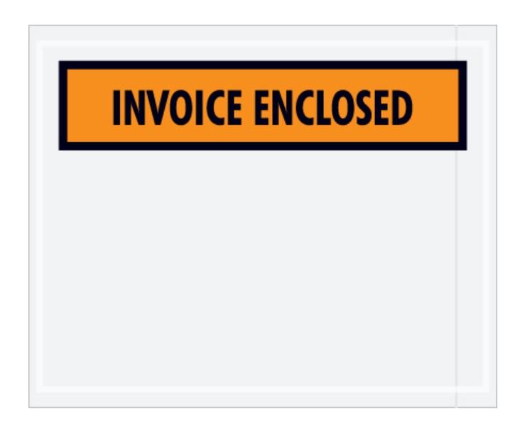 Packing List Envelope 4.5X5.5 IN Invoice Enclosed 1000/Case
