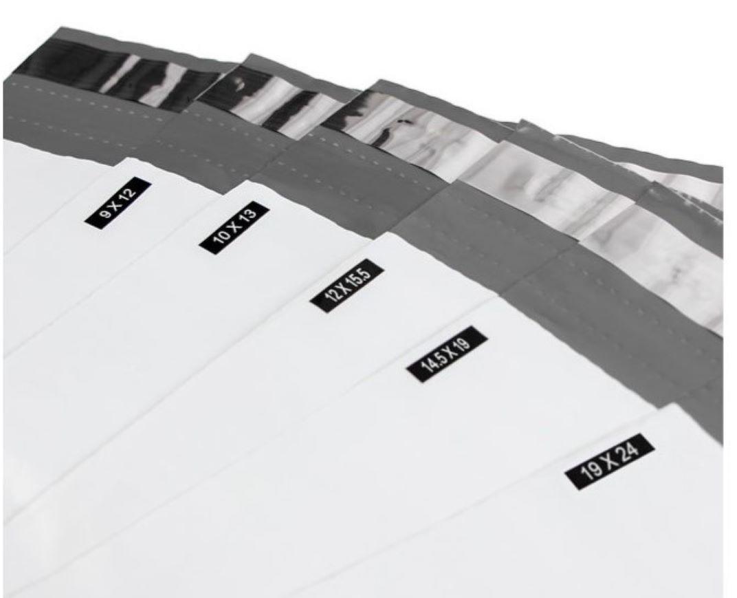 Poly Mailer 12X15.5 IN White Self-Seal 500/Case