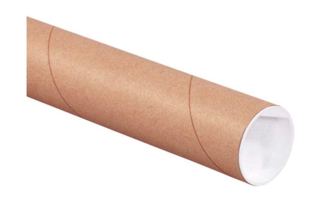 Mailing Tube 2X43 IN Kraft End Cap 50/Case