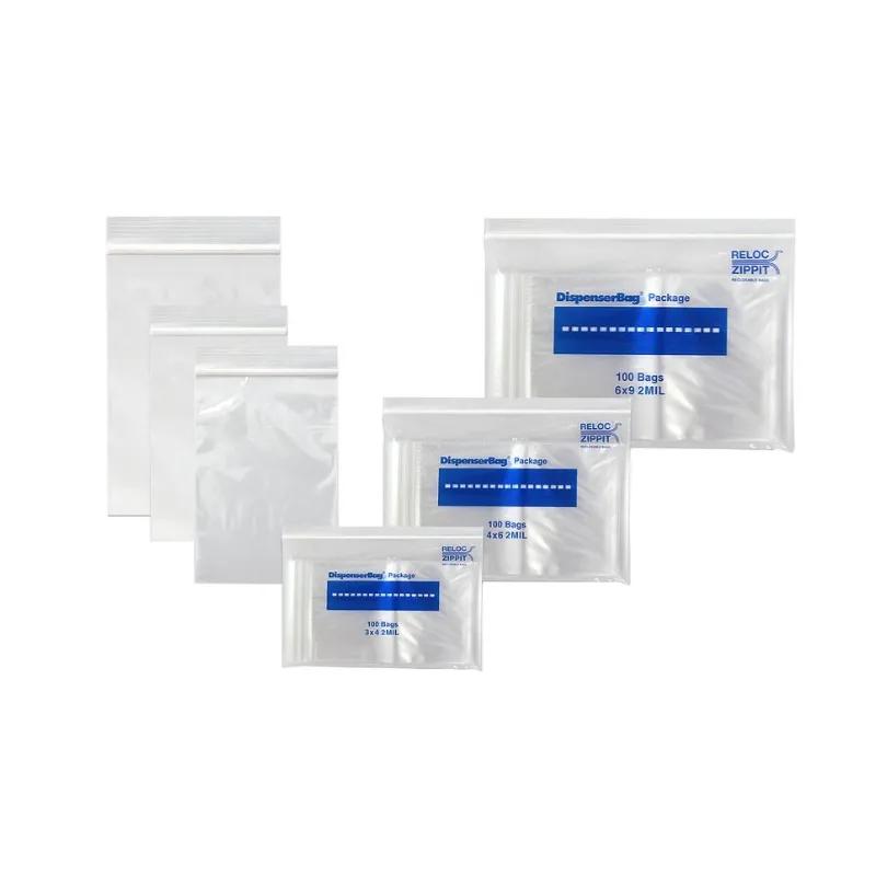 Reloc Zippit® Poly Bag 5X10 IN 2MIL Reclosable 1000/Case