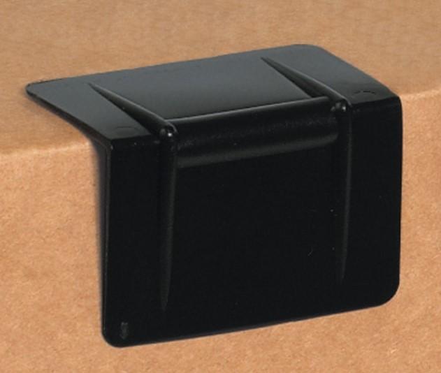 Strapping Guard 2.5X1.75 IN Black Plastic 1000/Case
