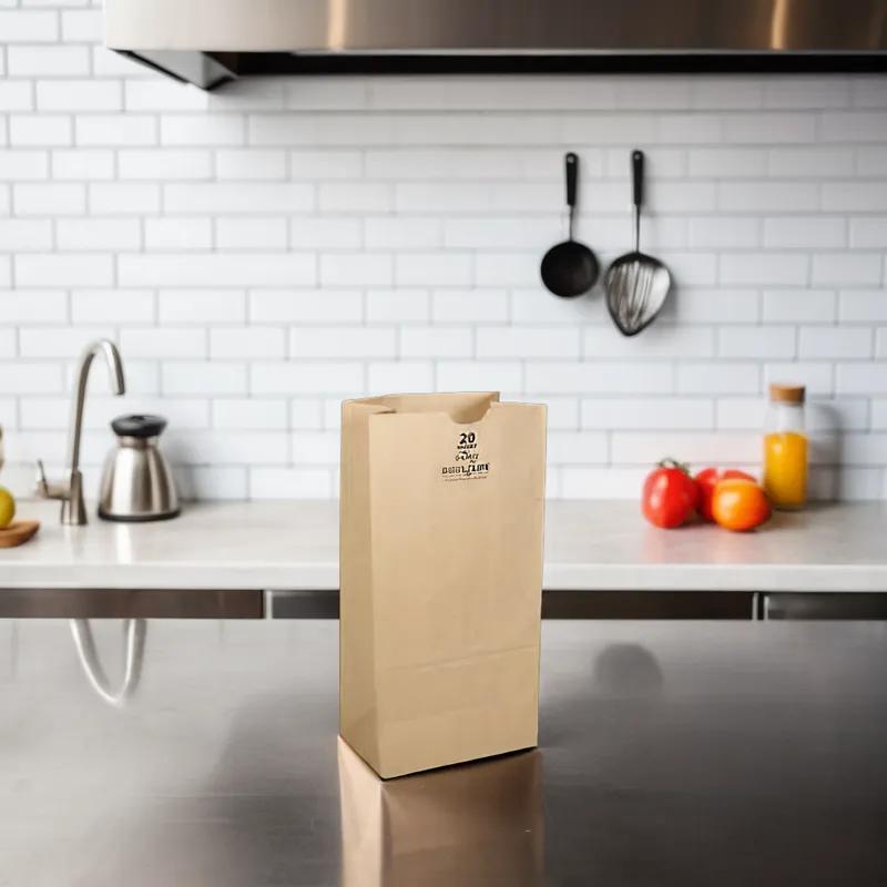 Bag #20 Paper Kraft Squat 400/Bundle