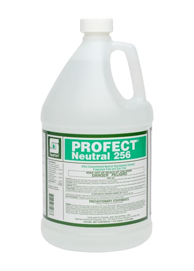 Profect® Neutral 256 Fragrance Free Disinfectant Cleaner 1 GAL Neutral Dye Free 4/Case
