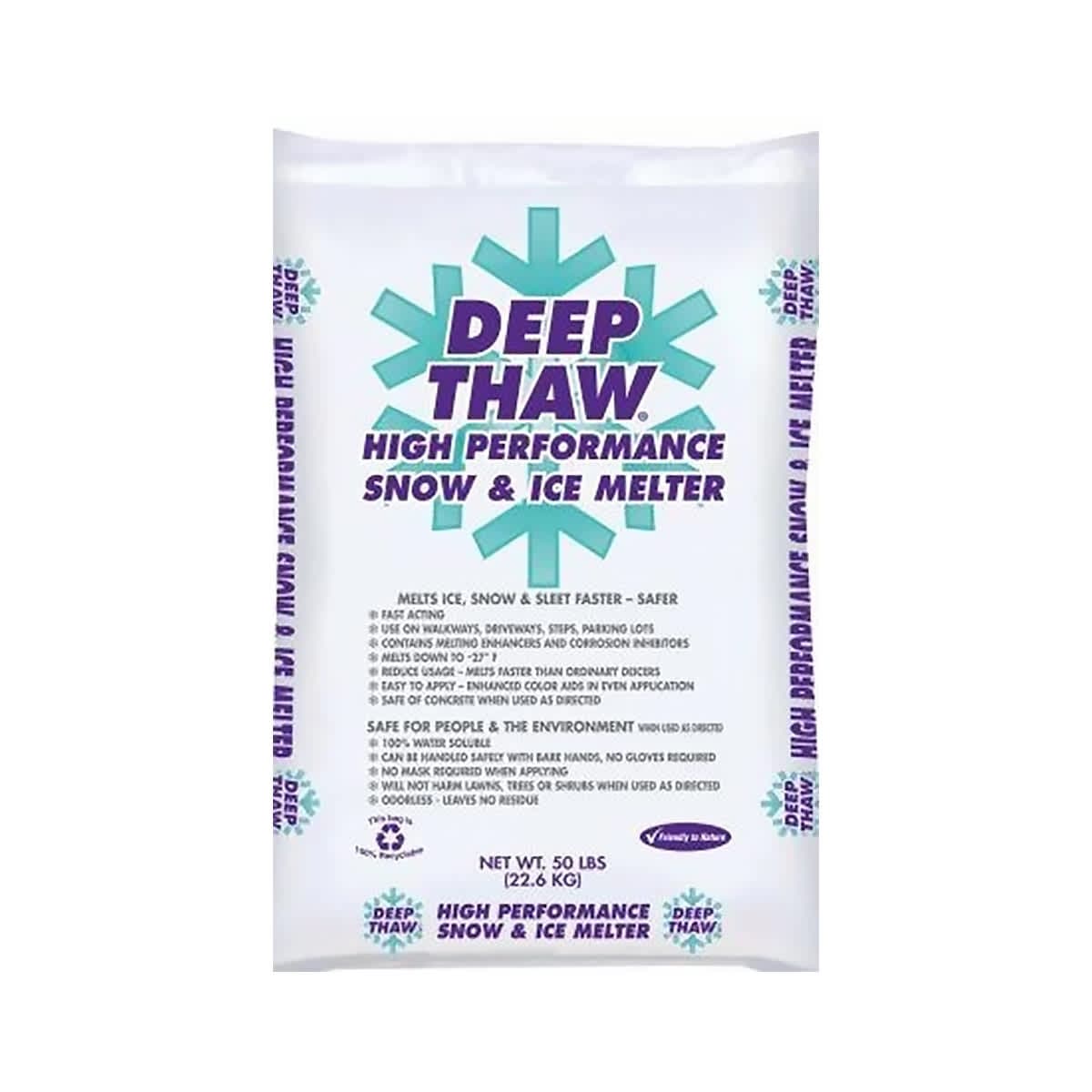 DEEP THAW™ Ice Melt 50 LB Green Blend 1/Pack