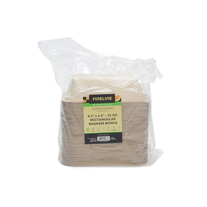Bowl 32 OZ Pulp Fiber Rectangle 300/Case