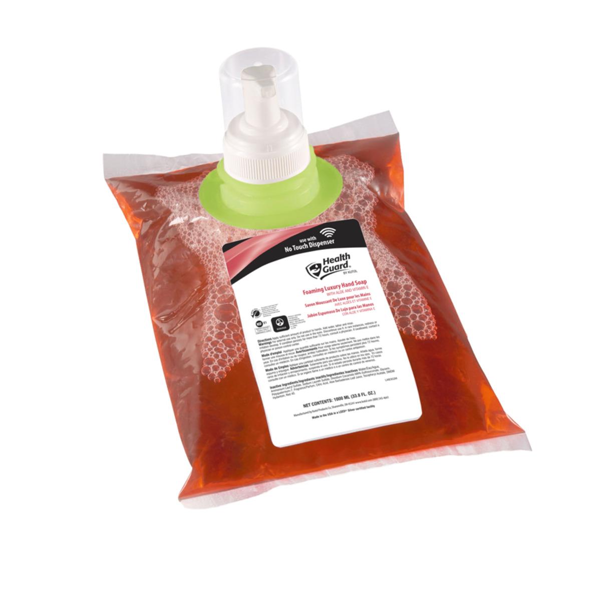 Health Guard® Hand Soap 1000 mL Luxury No Touch Cleaning 4/Case