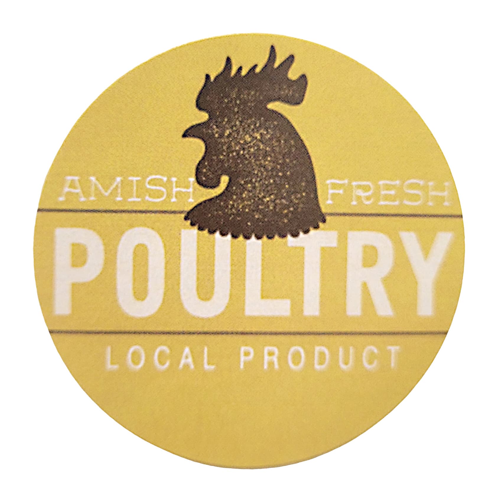 Amish Fresh Poultry Label 1/Roll