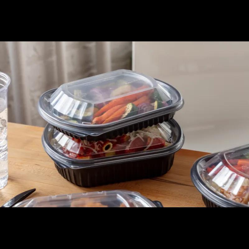 Lid Dome 9.375X8X1.25 IN OPS Clear Oval For Container 252/Case