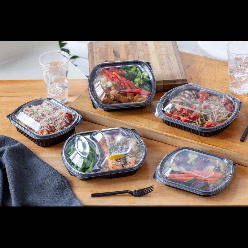 Lid Dome 9.375X8X1.25 IN OPS Clear Oval For Container 252/Case