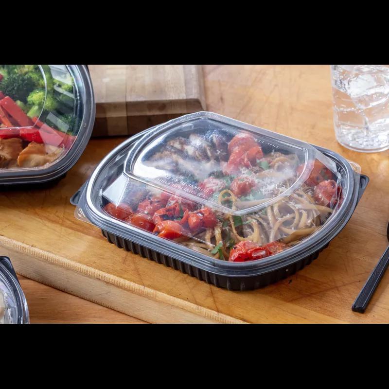 Lid Dome 9.375X8X1.25 IN OPS Clear Oval For Container 252/Case