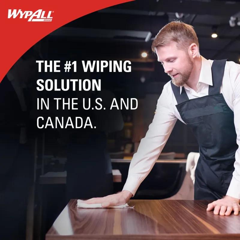 WypAll® L10 General Purpose Wipe 9X10.25 IN 1 White Pop-Up Box Utility 125 Count/Box 18 Box/Case 2250 Count/Case