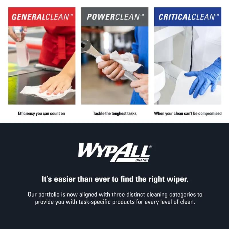 WypAll® L10 General Purpose Wipe 9X10.25 IN 1 White Pop-Up Box Utility 125 Count/Box 18 Box/Case 2250 Count/Case